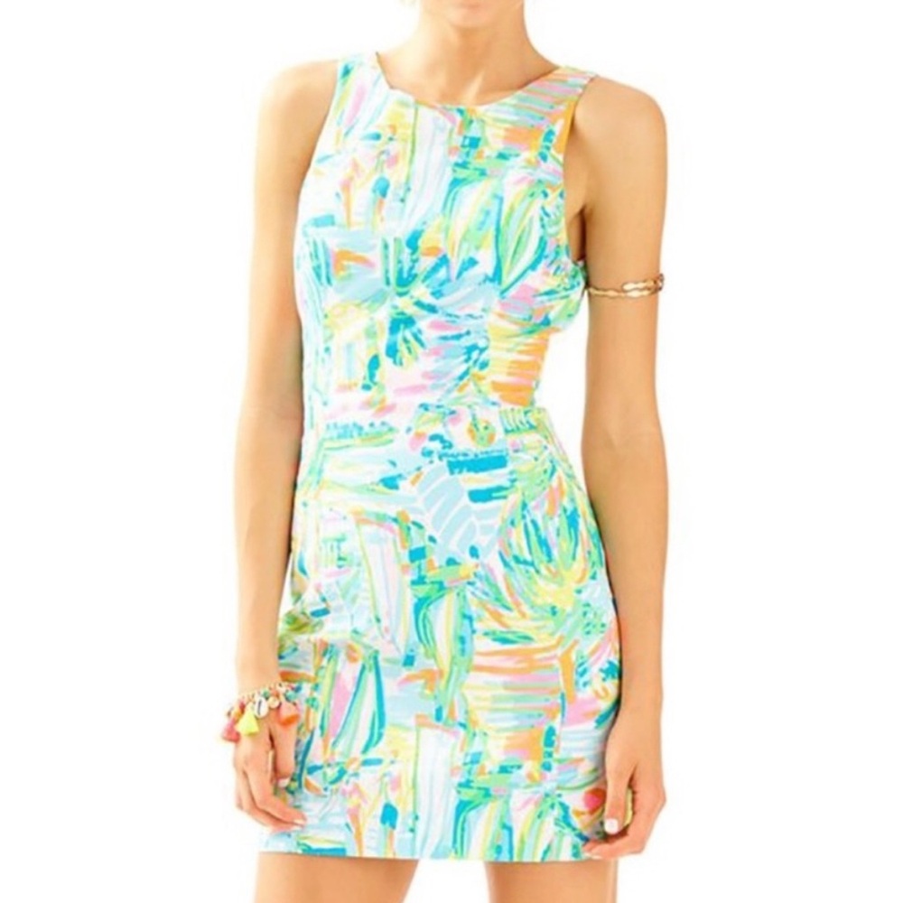 Lilly Pulitzer Shift Dress - Blue Catch and Release Size 0